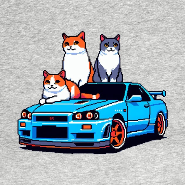 Gtr Skyline R34 Cat by PXLART